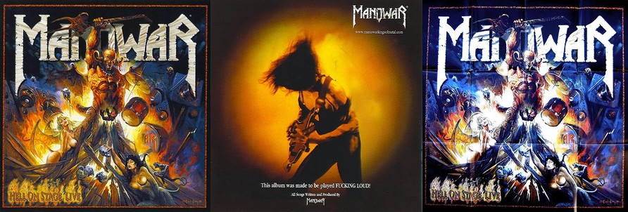Manowar - Hell On Stage Live (Booklet & Poster)