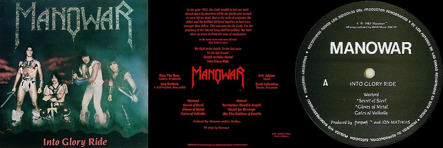 Manowar - Into Glory Ride (Original Vinyl)