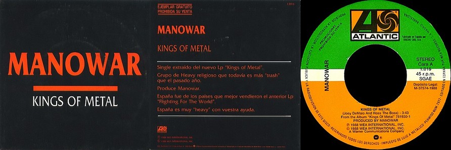 Manowar - Kings Of Metal (Original Vinyl)