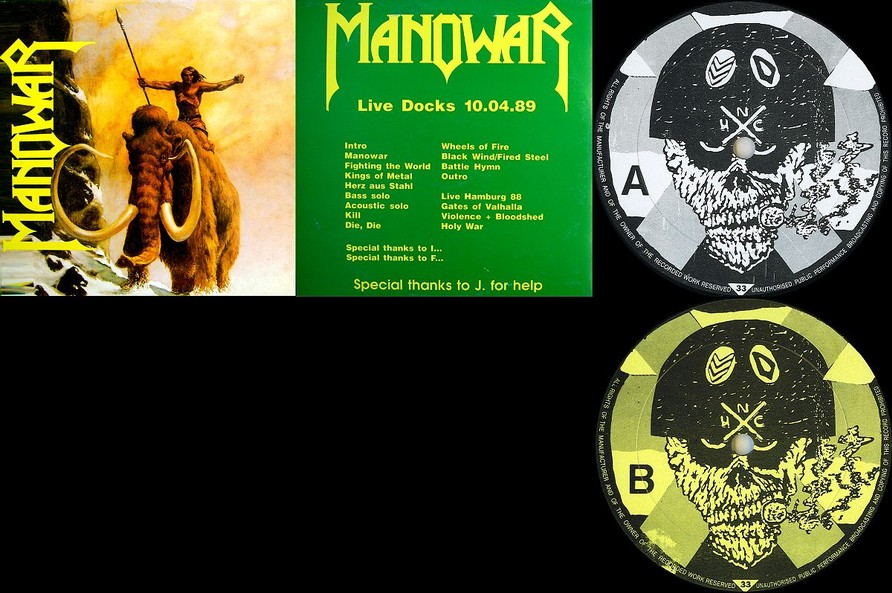 Manowar - Live Docks (Bootleg Vinyl)