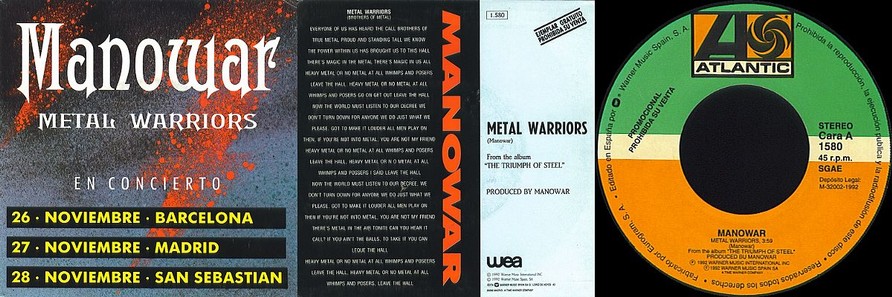 Manowar - Metal Warriors (Original Vinyl)